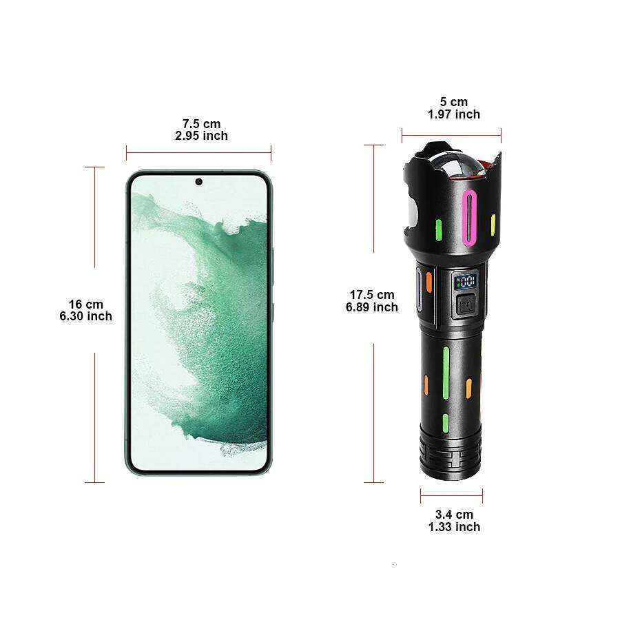 9000000LM Strong Light High Power Long Range Torch 18650 Rechargeable LED Fluorescent Flashlight Outdoor Hunting Lamp Z260301