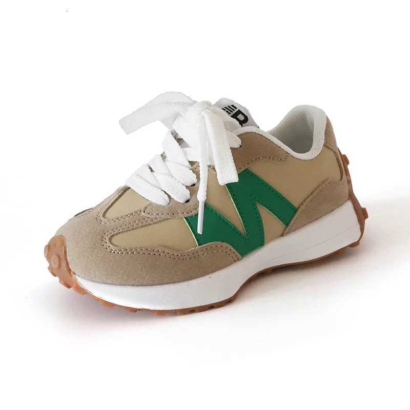 Kids Leather Sneakers Spring New Non-Slip Soft Sole Casual Sport Shoes for Boys Girls Toddler StudentsT260302