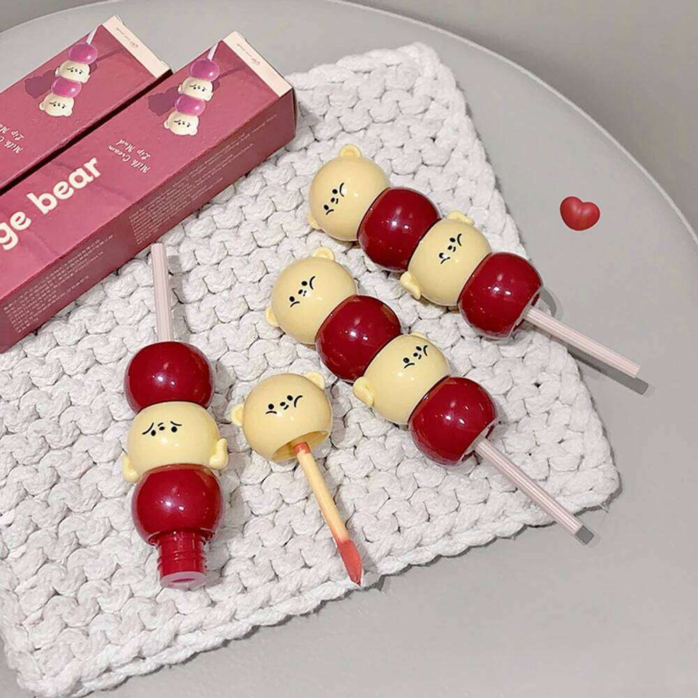 Gege Bear Matte Velvet Cute Candied Haws Mud Cream Lip Clay Long-lasting Color Non-drying Lipstick H260302