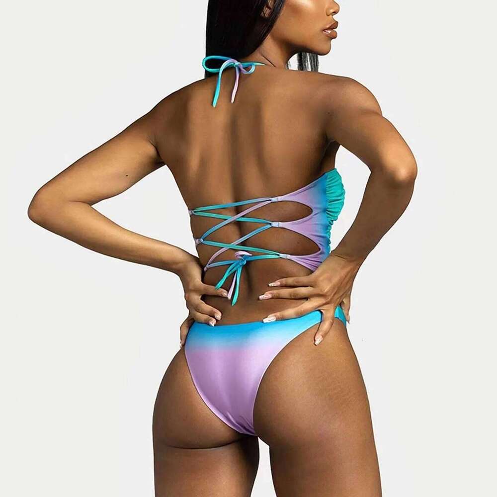 Outfits For Women Swimming Piece Swimsuits Swimwear Beach Suit Peach Buttocks Triangle Bikinis Set Trajes De BaO Mujer Z260301