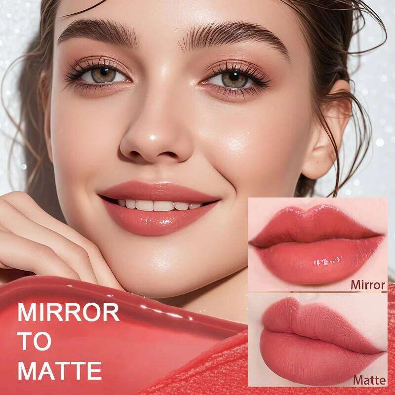 Matte Liquid Lipstick Makeup, Waterproof Non-fading Non-stick Cup, Smooth Misty Finish for Fuller Lips, Rich Color Rendering H260302