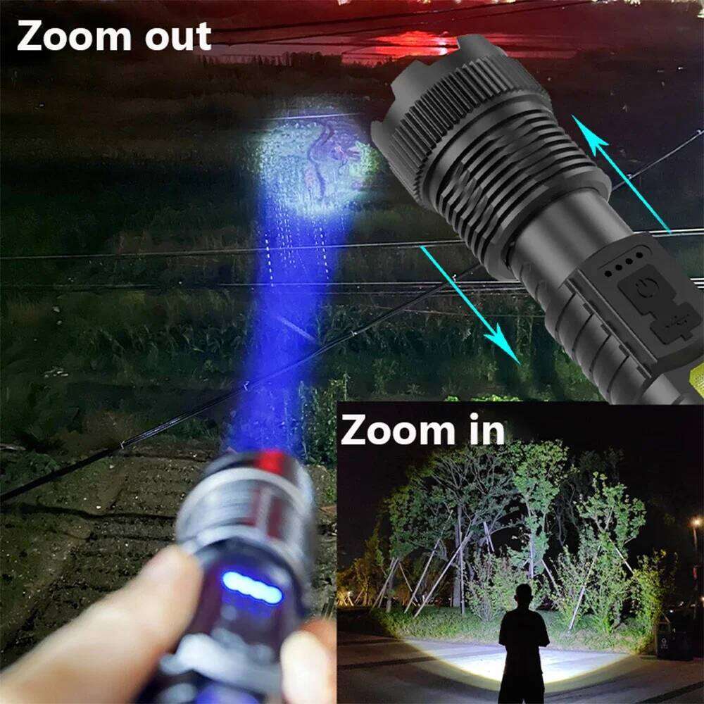 Powerful Flashlights Rechargeable Torch Light High Power LED Flashlight Built-in Battery For Camping Emergency Fishing Lantern Z260301