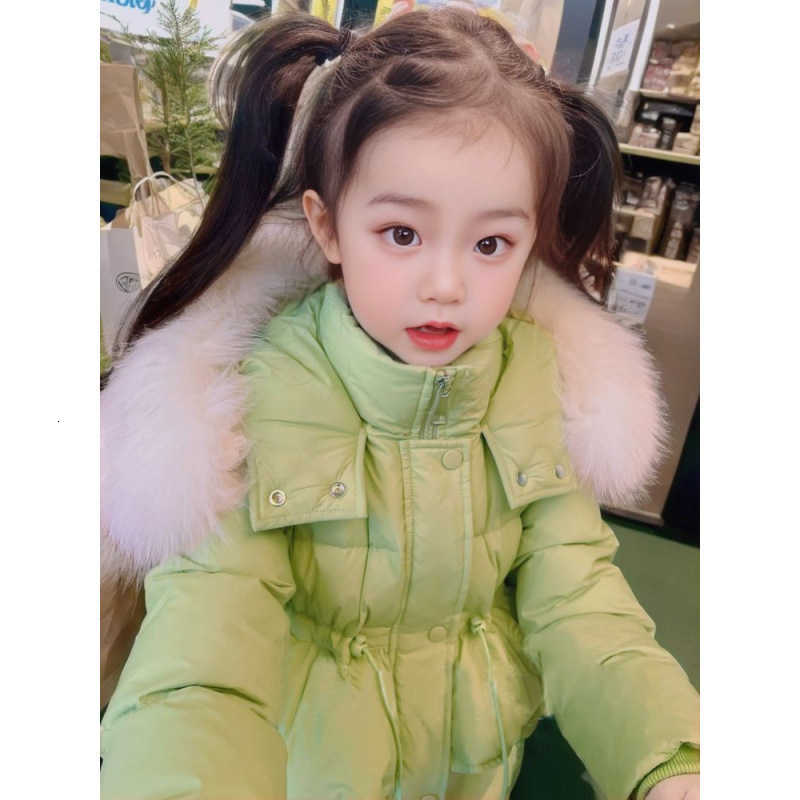 down jacket cotton windproof jacket 2024 vintage warm thick velvet winter ski jacket plus size childrens clothing X2411151