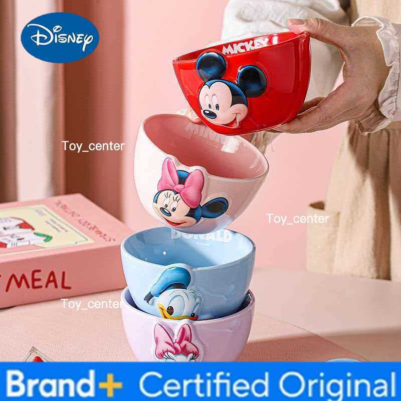 Disney Hot Selling Genuine Ceramic Relief Bowl Household Tableware Set New Bowl With High Thetic Value Personal Use Rice Bowl H260302