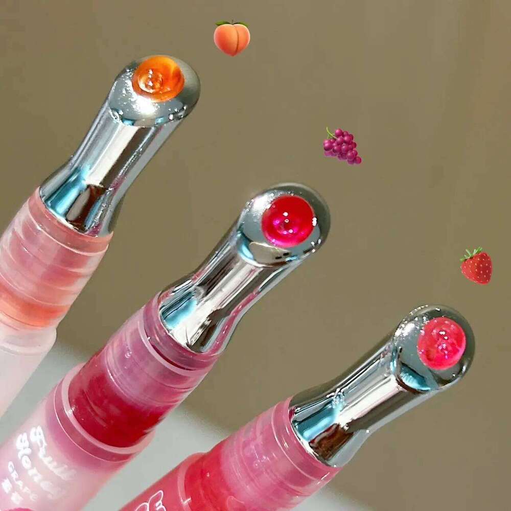 Pinkyfocus Fruit Honey Brightening Oil - Moisturizing, Anti-Dry & Crack, Conceals Lip Lines for Plump Lips H260302