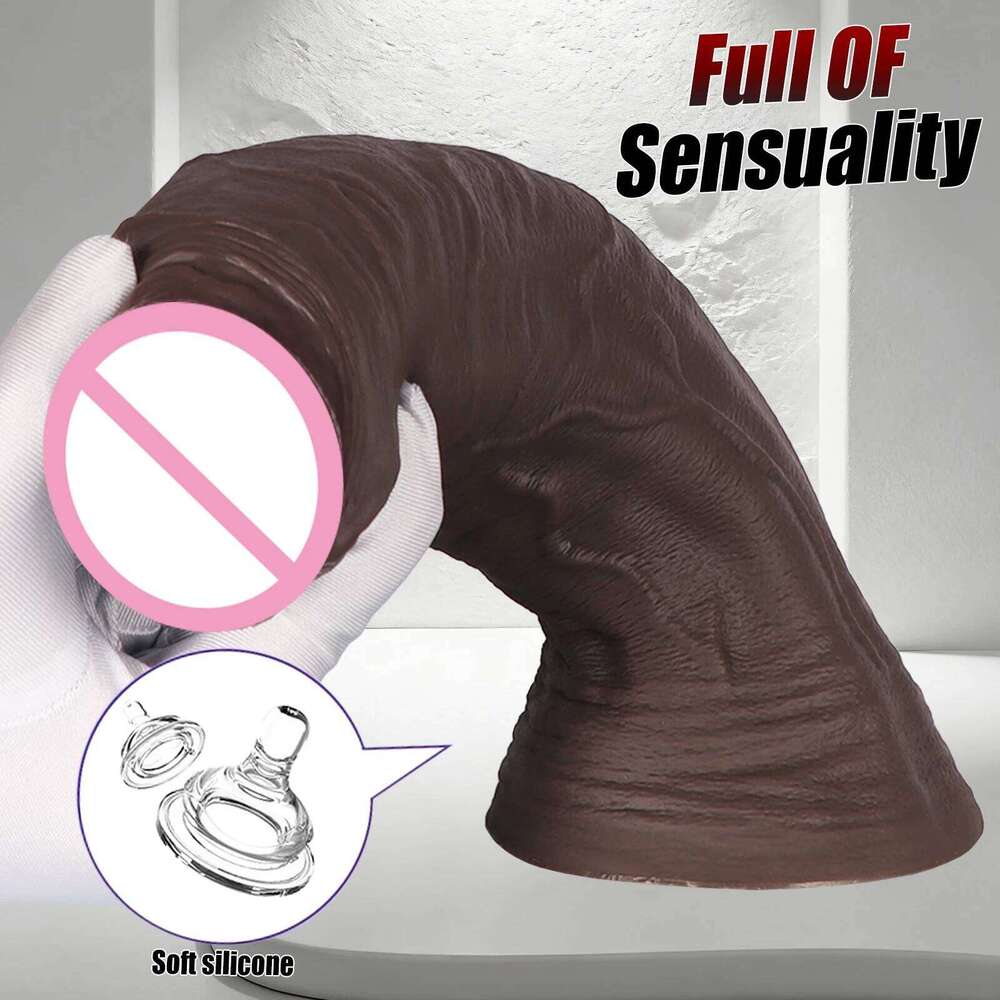 Huge Thick Soft Silicone Realistic Wearable Dildo Penis Big Strap On Dildos Male Genitals Vaginal Massager 26H0302