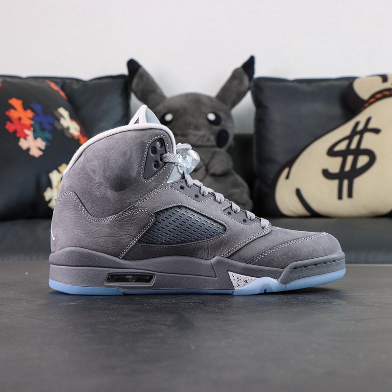 Wolf Basketball Shoes Grey LJR Grade Baskeball With Box 2026 5s Flint Full-Length Air Midsole Outsole Carbon Fiber Plate S2 HUPU Sneakers Z260601