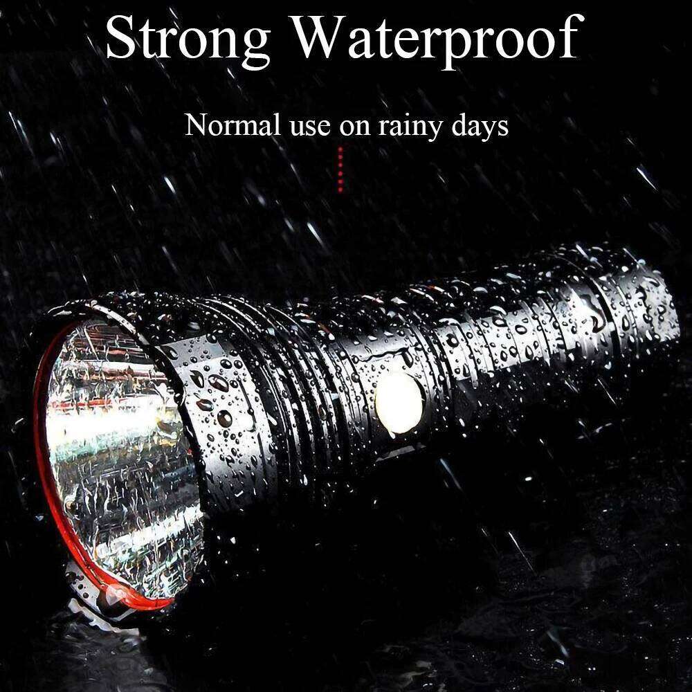 Powerful Flashlight Super Bright Long Range lighting Torch Waterproof Type C Usb Rechargeable Hand Lantern For Outdoors Hunting Z260301