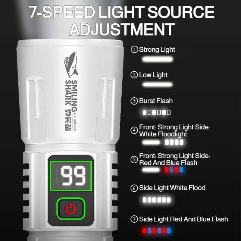 Flashlight Range Super Bright Rechargeable Long Lasting Outdoor Lighting Z260301
