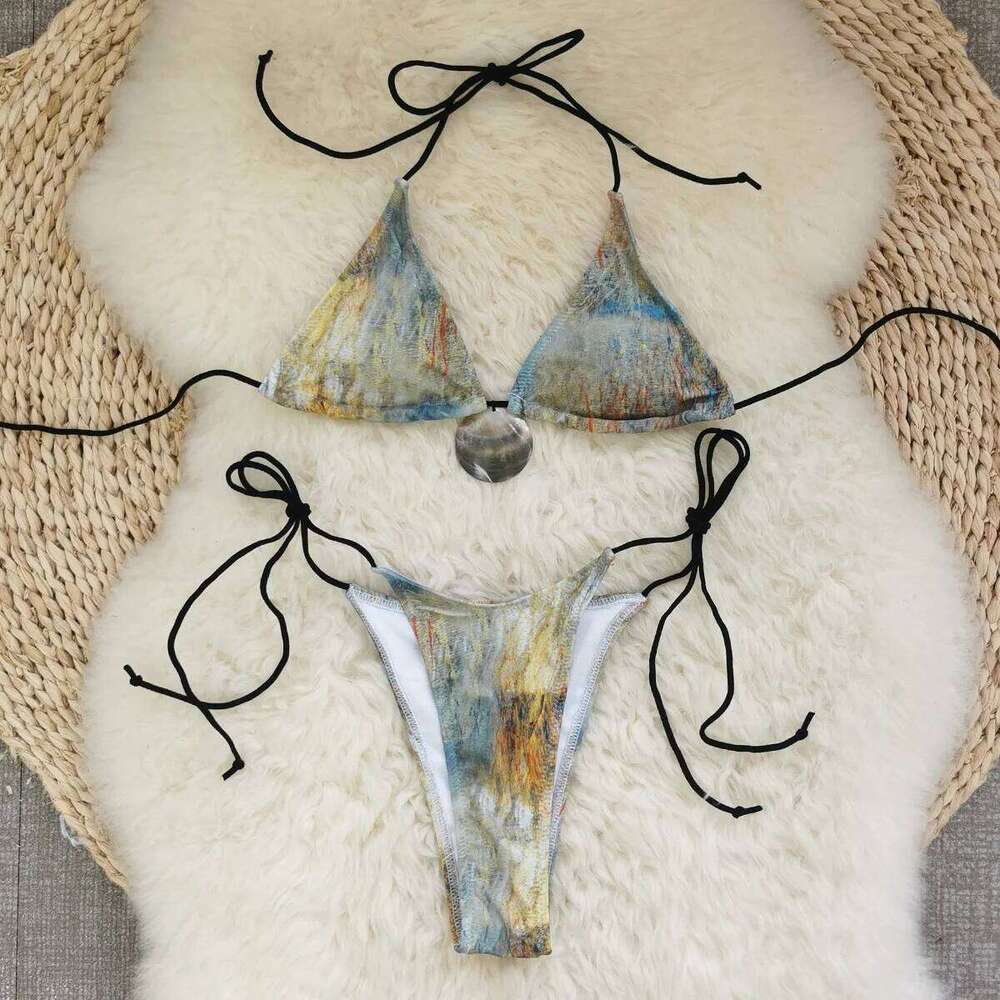 Sexy Bikinis Women Swimsuit Female Botton Swimwear Bandeau Biquini Thong Bathing Suit High Cut Bodysuit Beachwear Swimming Suits Z260301