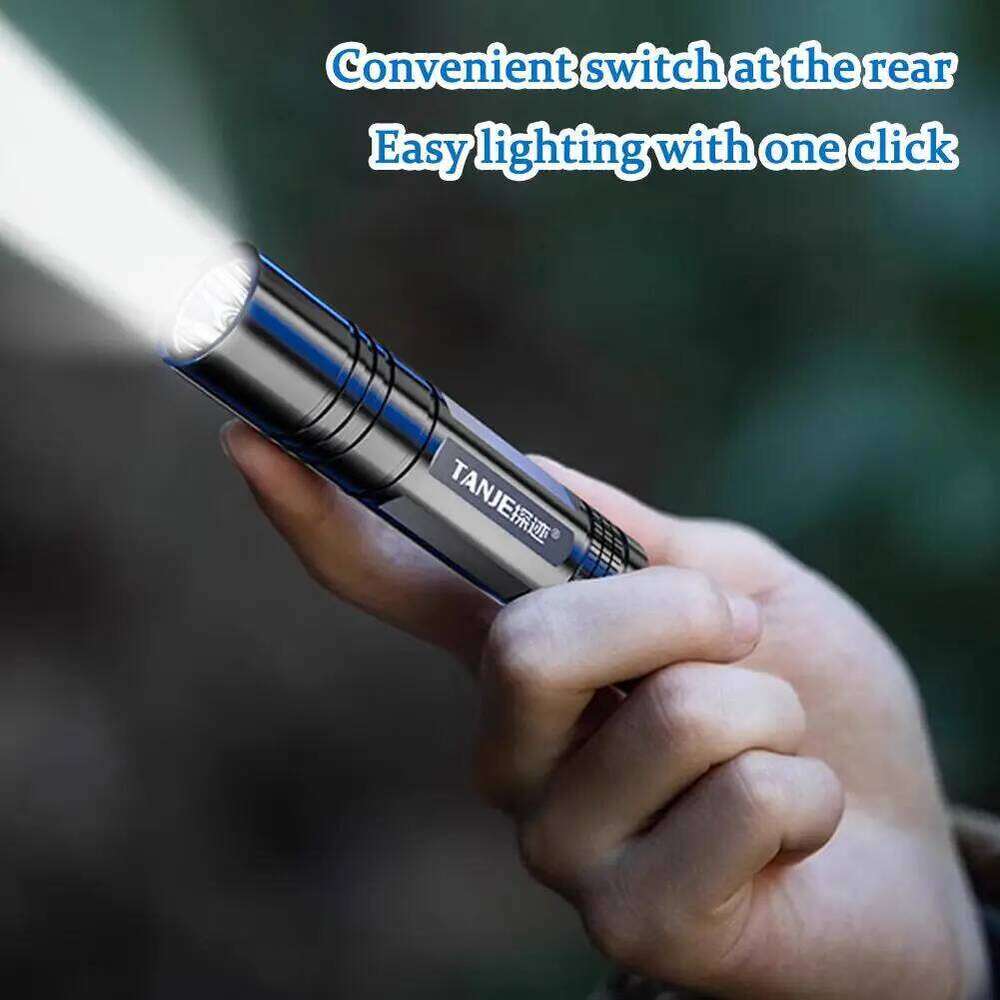 Handheld Flash USB Charging Emergency LED Flashlight Waterproof Mini Super Bright Light 600mAh for Outdoor Hiking Fis E1L8 Z260301