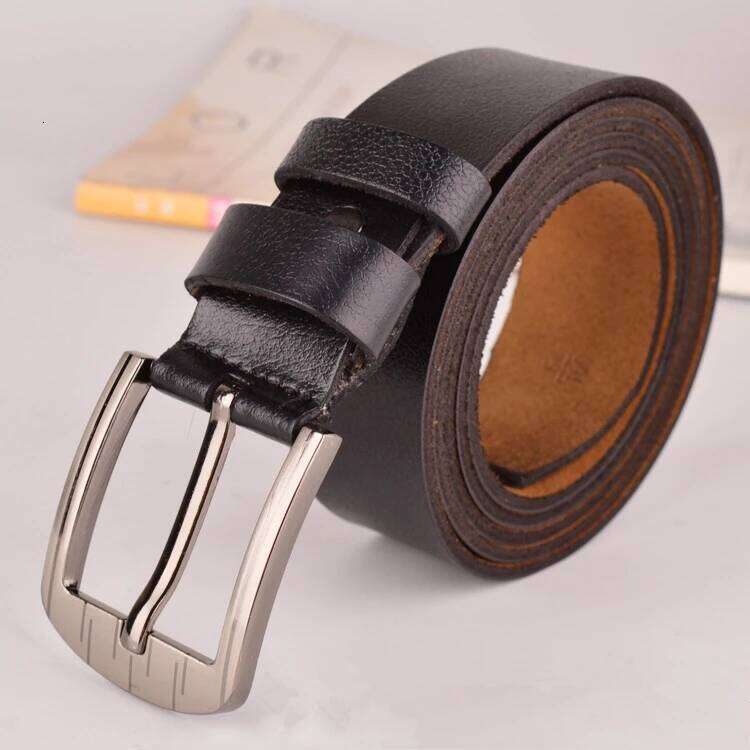 135cm -160cm Long Men'S Genuine Leather Big Belt Classic Casual Designer Pin Button Plus Size Belts Male Fat People Strap S260228
