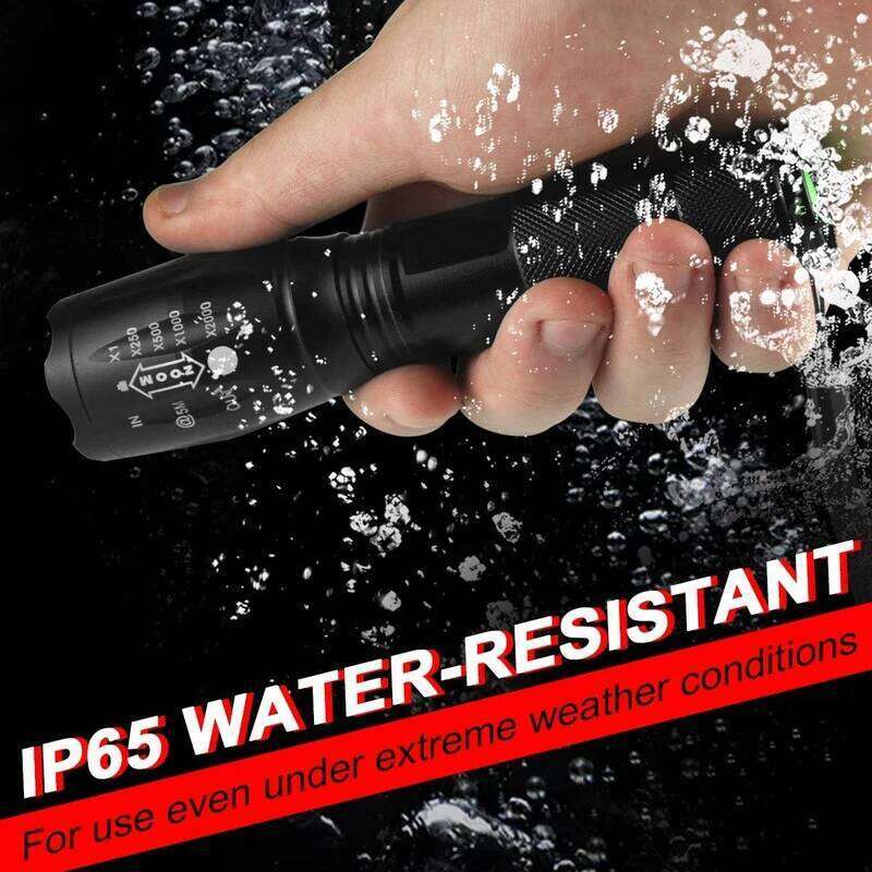 Lantern Rgb Flashlight 18650 Rechargeable Battery Light Bulb That Changes Color 100000 Lumens Powerful Tactical Lanterns Z260301