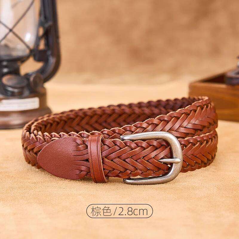 Men's genuine leather belt Designer Lined up brand Trousers Wide Cowboy Fashion Straps Country Waist strap Belt for pants S260228