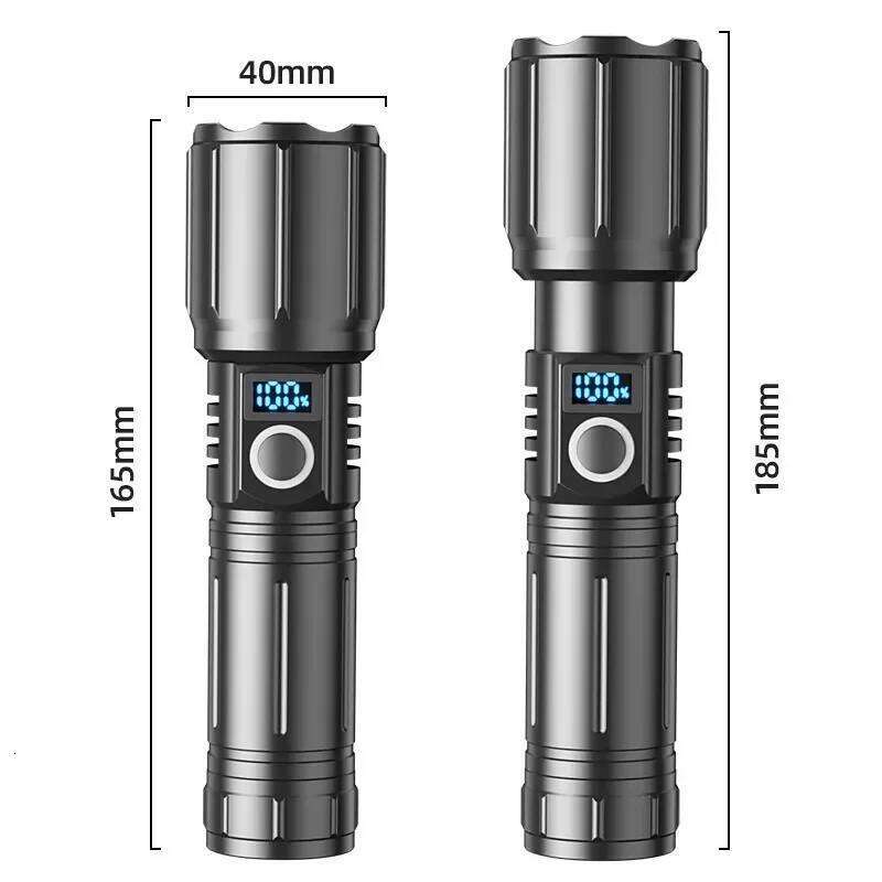White Laser Flashlight 3000 Meter Long Range, 26650 Battery Type C Rechargeable Tactical Portable Lantern Z260301