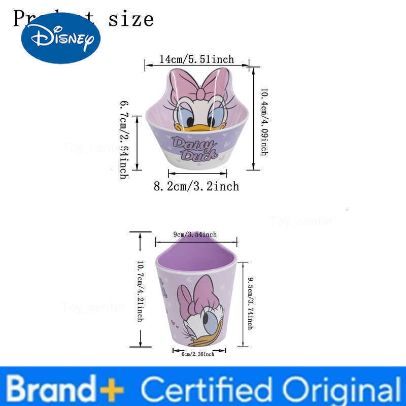 Disney 1pc Cartoon Daisy Duck purple melamine tableware Family dinner Birthday party Resistance to falling tableware H260302