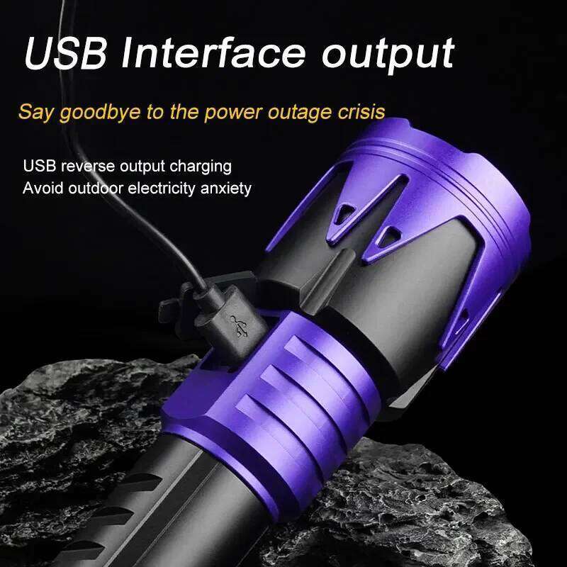 Powerful LED Flashlight Aluminium Alloy Tactical Flashlights Waterproof Zoomable Torch for Camping Hiking Z260301