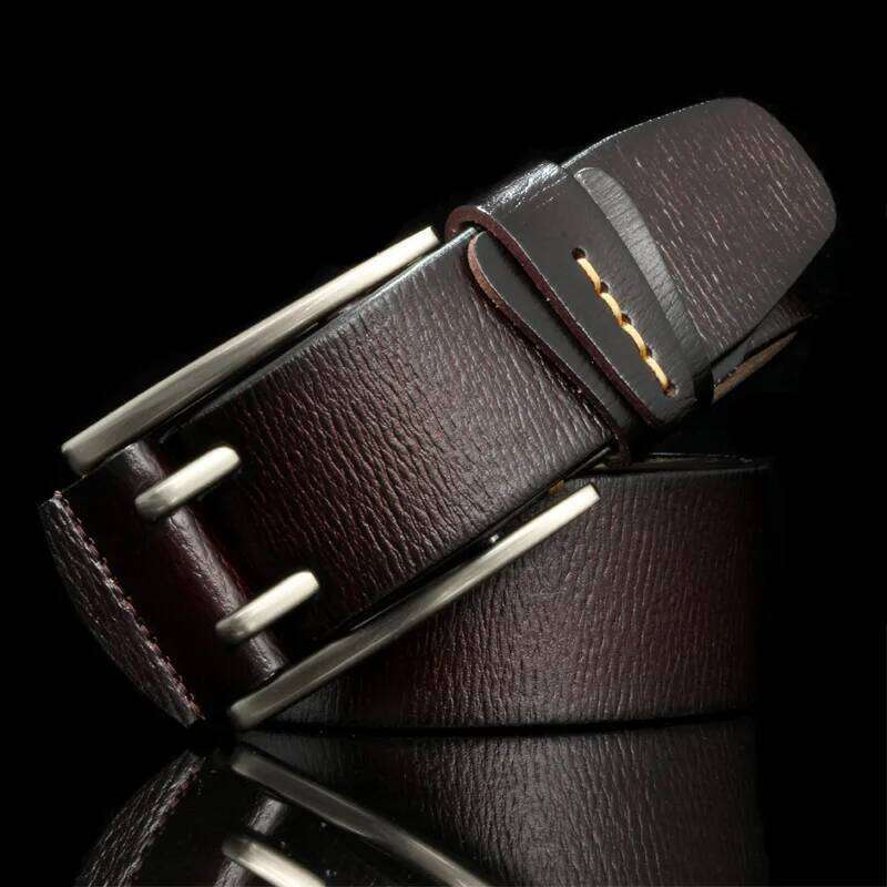 4CM Wide Vintage Style Pin Buckle Genuine Leather Belts For Men High Quality Cowboy Male Jeans Belt Cinturones Hombre S260228