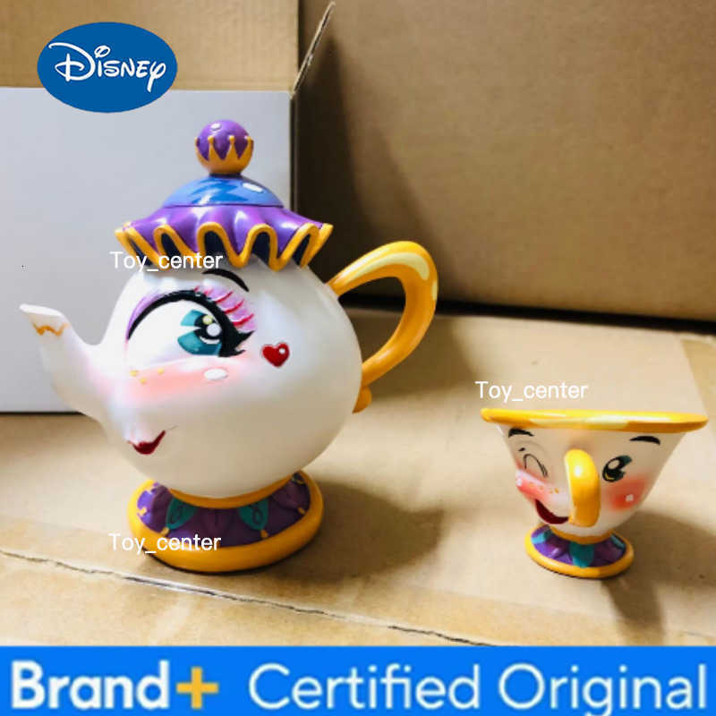 Disney Beauty And The Beast Cogsworth Clock LumiRe Candelabra Trinket Tray Home Desk Decor Jewelry Dish For Fans H260302