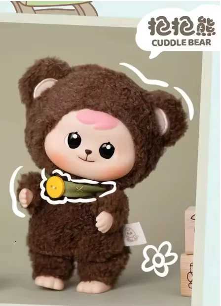 New Bao-ao Hug Series Blind Box Toy Kawaii Vinyl Face Joint Movable Fashion Doll Collection Ornament Doll Surprise Birthday GiftT260302