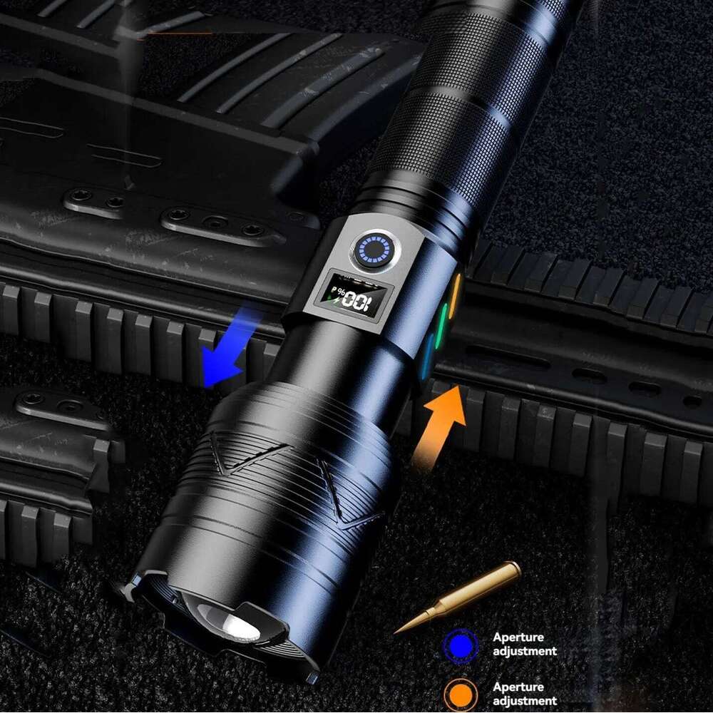 High power LED light long-range zoom bright rechargeable ultra strong tactical flashlight suitable Z260301