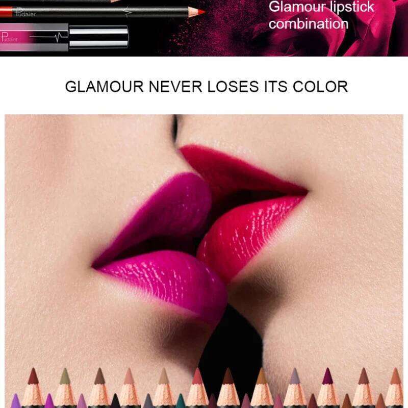 2 in 1/Set Hot Matte Velvet Gloss Lip Liner Pencil Makeup Waterproof Lasting Contour Liquid Lipstick Lipliner Kit Cosmetic H260302