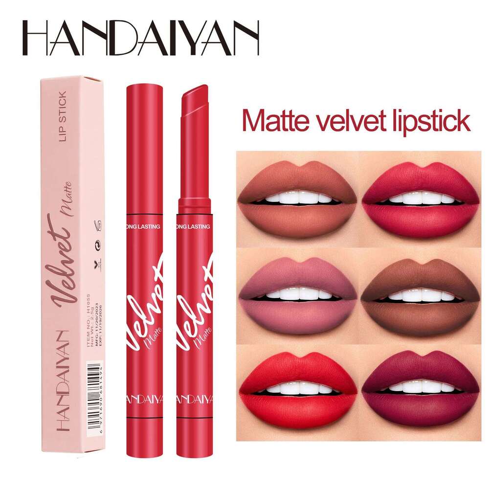 HANDAIYAN 8 colours velvet is not easy to take off matte moisturizing colour lipstick H260302