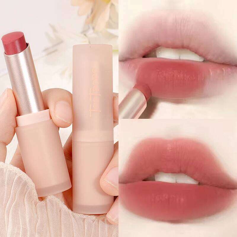 1PC Sexy Matte Lipstick Waterproof Lasting Color Rendering Non-stick Cup Velvet Glaze Natural Not Fading Beauty Lip Cosmetic H260302