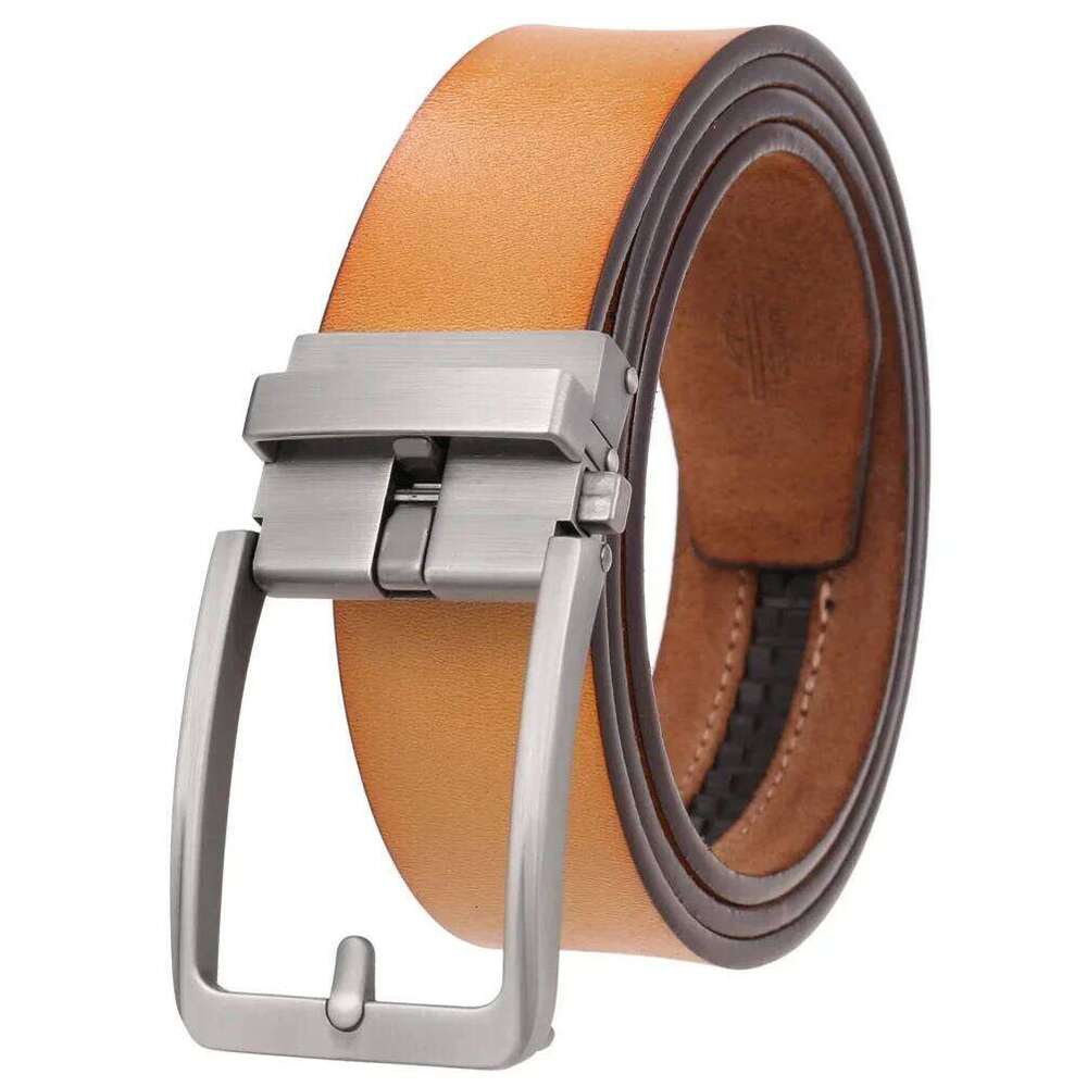 Top Quality Mens Black Belts Luxury Adjustable Genuine Leather Brown For Men 3.5cm Width Formal Suit Waist Belt Male B1338 S260228