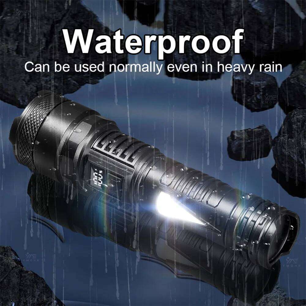 High Power USB Rechargeable Led Flashlights Outdoor Emergency Spotlights Telescopic Jetbeam 18650 Battery Tactical Torch Z260301