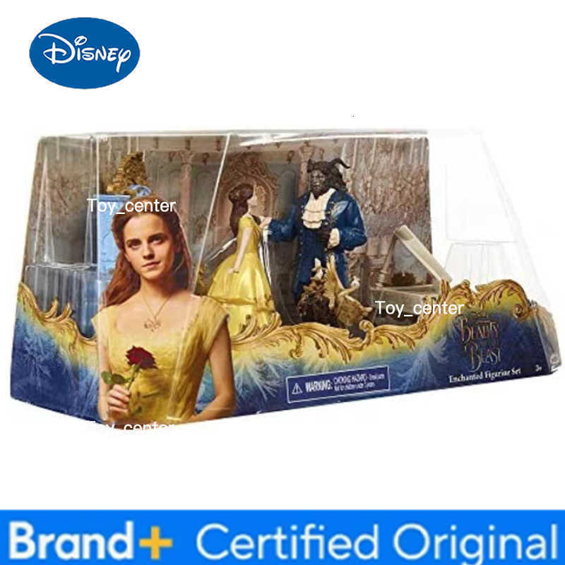 Disney Beauty and the Beast Action Figure Toys Belle Princess Beast Candlestick Lumiere Wardrobe Enchanted Anime Figure Set Gift H260302
