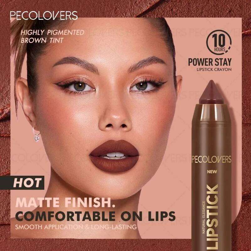Brown Tube Liner, Multi-color Selection, Matte Lipstick, Depicting Contours, Full and Attractive Lips, Lip Cosmetics H260302