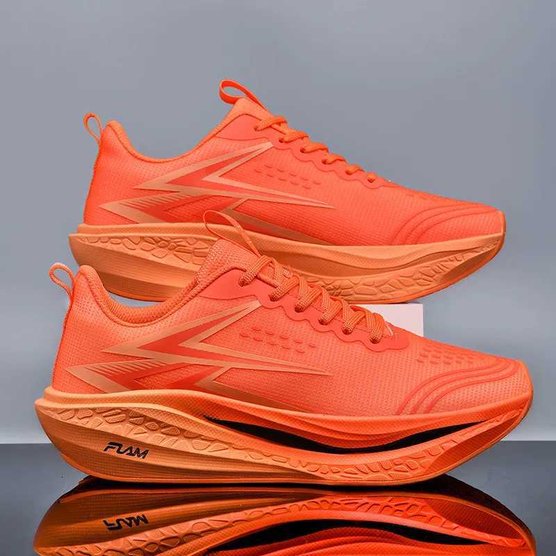 Marathon Carbon Plate Sports Running Shoes Men New Breathable Lightweight Mesh Sport Shoes Women Comfor slip on Sneakers 35-44 K260302