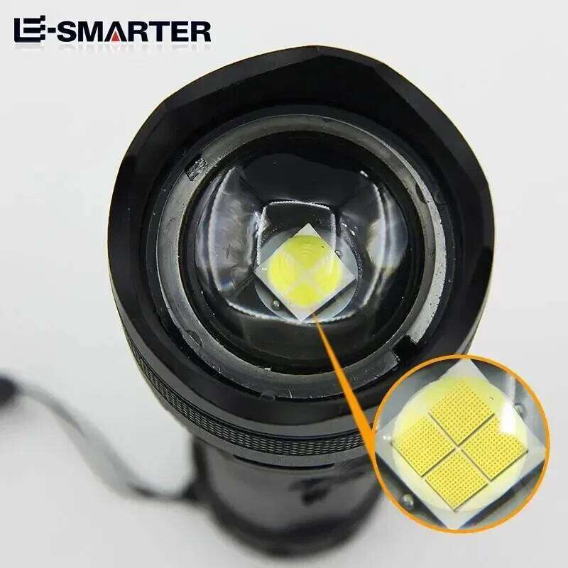 Telescopic Zoom Torch Powerful P50 Lamp Bead LED Flashlight Lantern 5 Lighting Mode USB Rechargeable Camping Emergency Light Z260301