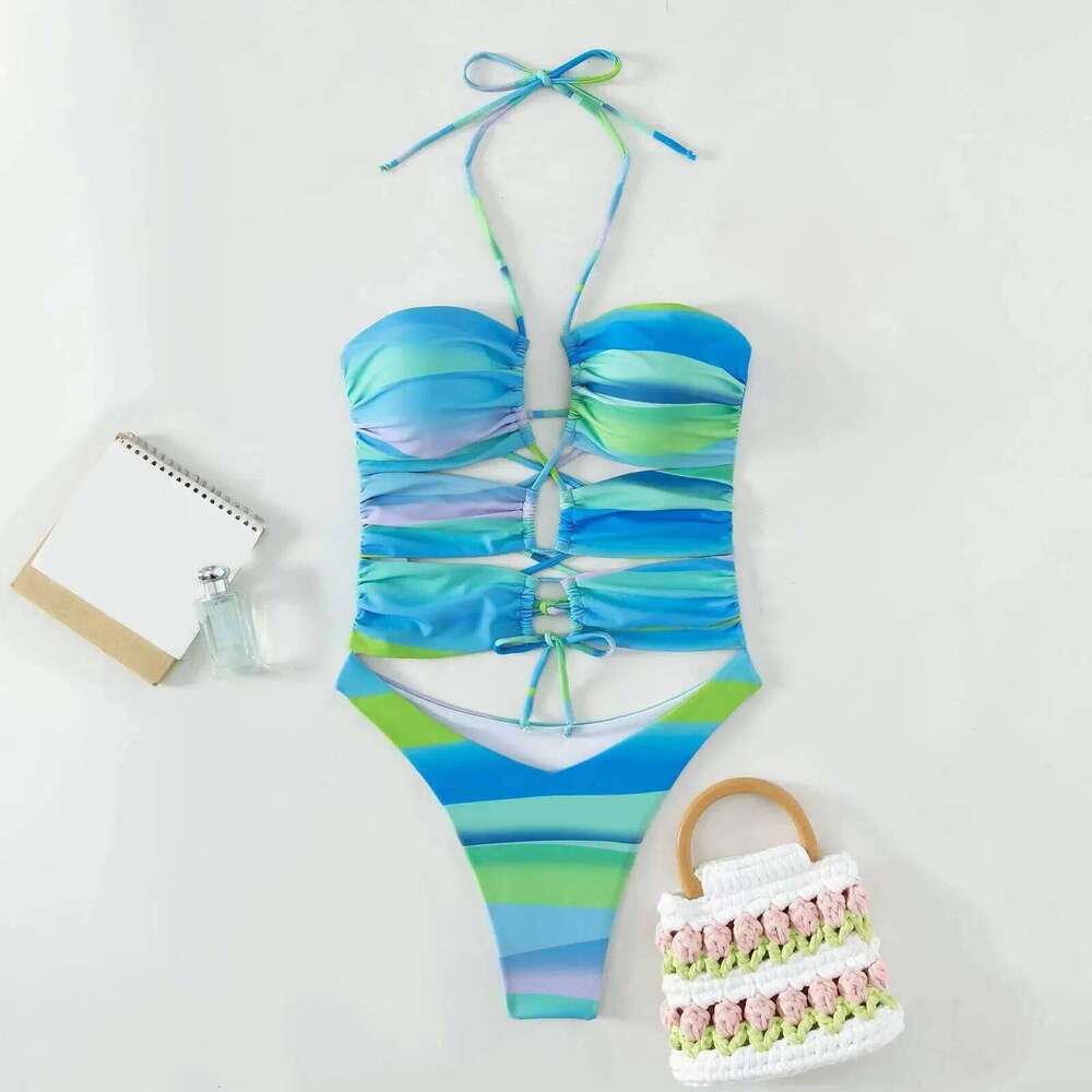Outfits For Women Swimming Piece Swimsuits Swimwear Beach Suit Peach Buttocks Triangle Bikinis Set Trajes De BaO Mujer Z260301