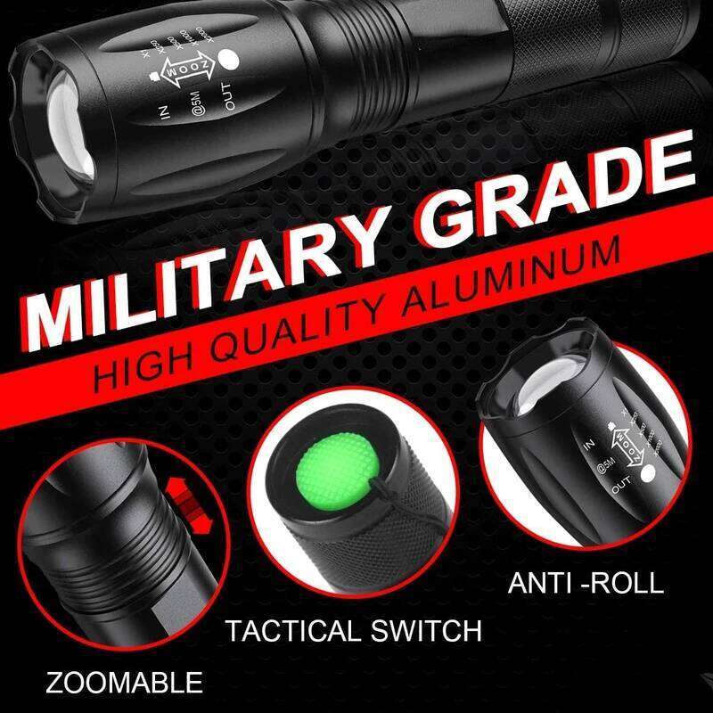 Lantern Rgb Flashlight 18650 Rechargeable Battery Light Bulb That Changes Color 100000 Lumens Powerful Tactical Lanterns Z260301