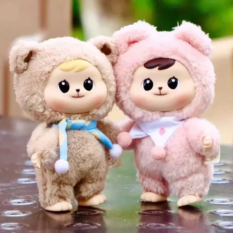 Bao-Ao Cuddle Plush Series Blind Box Hugging Little Bear Anime Figures Cute Movable Joint Doll Packbag Birthday GiftT260302