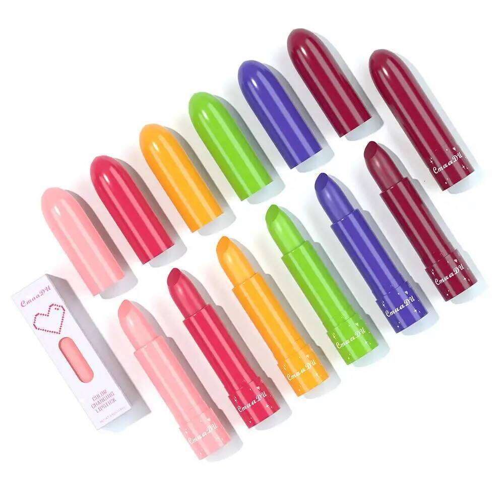 CmaaDu 6 Color Shine Changing Lipstick Waterproof Tinted Balm Fruit Infused Nourishing Glow For Moisturizing Lip Care H260302