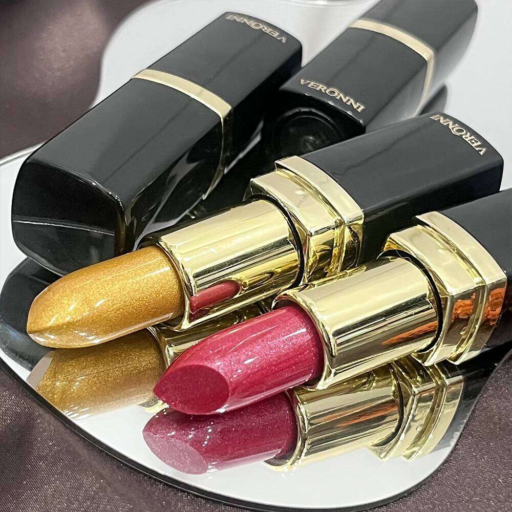 10 Colors Glitter Waterproof Long Lasting Diamond Pearlescent Metallic Lipstick Lipgloss Women Lips Makeup Cosmetic H260302