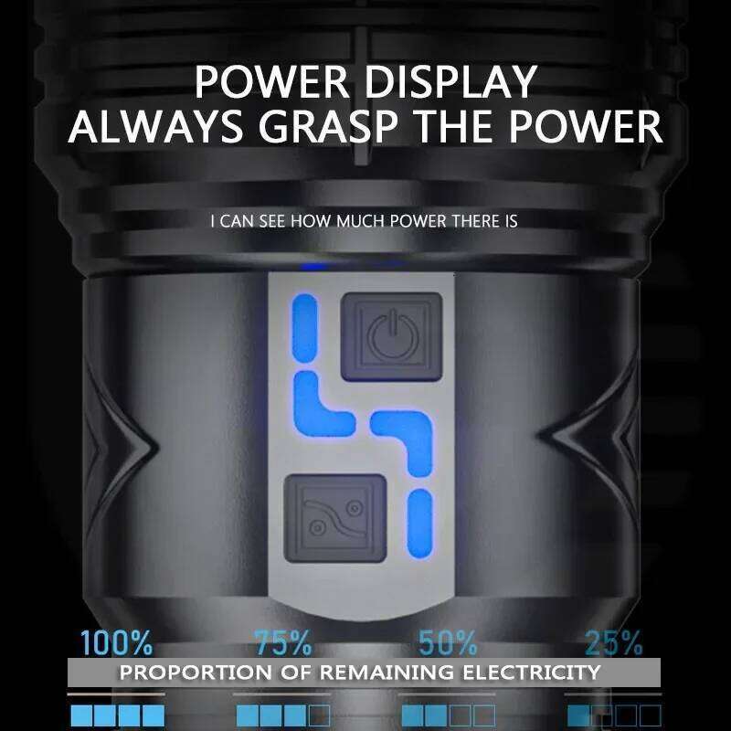 20000LM Super Bright Tactical Flashlight 100W GT60 Long Range Powerful LED Torch USB Rechargeable Using 4 181350A Batteries Z260301