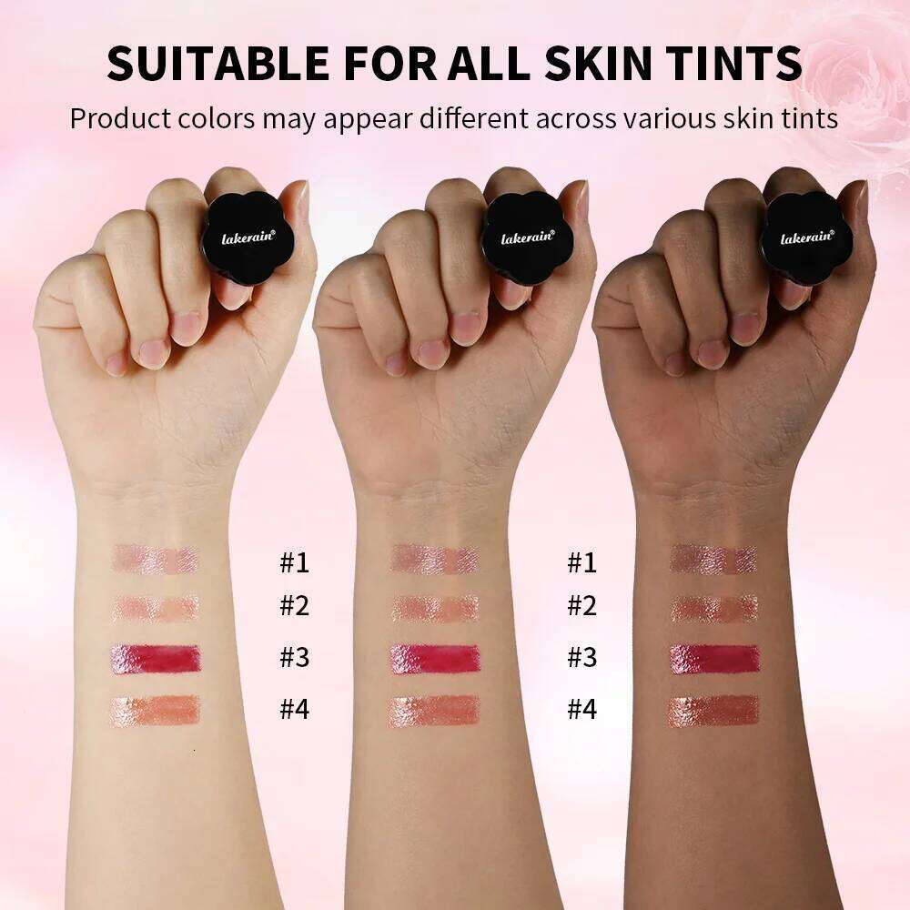 Lakerain Rouge Long Lasting Moisturizing Shining Lips Cheeks Dual-use Anti wrinkle Nourishment Ring Style Lipstick H260302