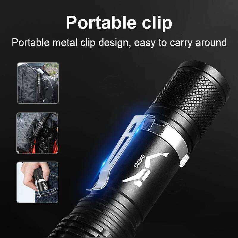 Portable LED Flashlight High Brightness Professional Diving Torch IPX8 Waterproof Underwater Lantern Amphibious Outdoor Lights Z260301