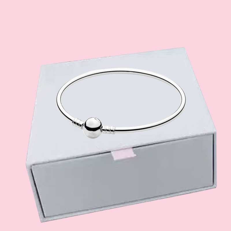 Cute Authentic Bracelets Women S925 Sterling Silver Designer Charms Bracelet Birthday Gifts Christmas DIY Jewelry Making BR055