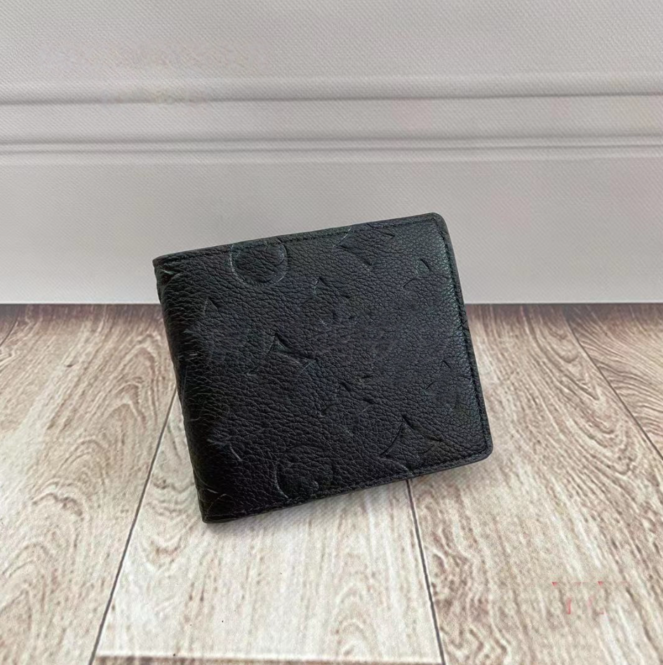 12A Designers MULTIPLE Wallet Paris Plaid Style Mens billfold Women Purse High-end Luxury Water ripple flowers SLENDER Wallets handbag With box dust bag