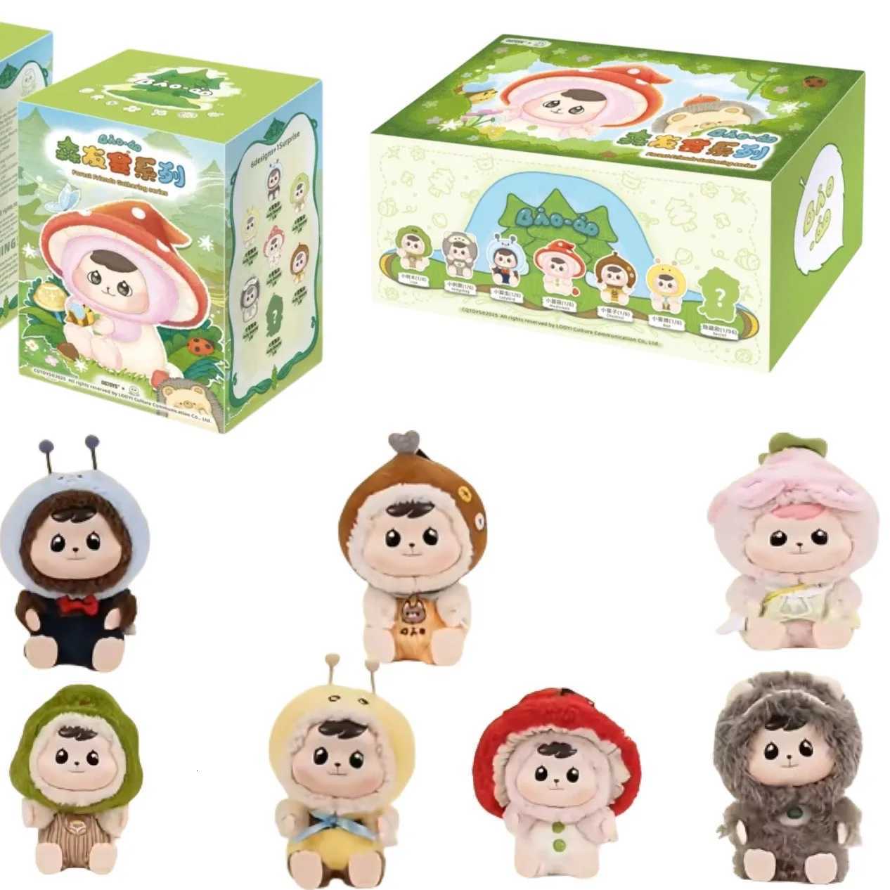 New Genuine Bao-ao Forest Friends Gathering Series Blind Box Vinyl Doll Cute Animals Figure Surprise Backpack Pendant Decor GiftT260302