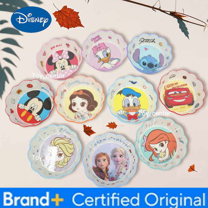Disney 1pc Cartoon Lace bowl exquisite durable melamine bowl family dinner birthday party portable broken-resistant tableware H260302