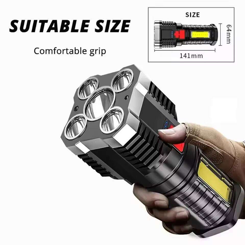 High Power Rechargeable Flashlight Personal Defenses Weapons Self Defense Stuff Selfdefense Supplies Strong Z260301