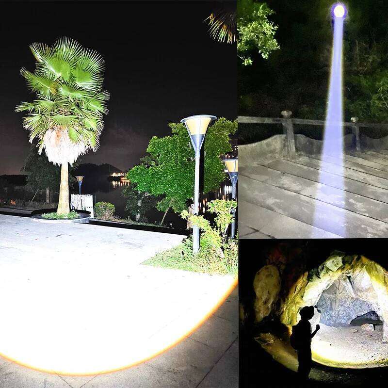 20000000LM Bright LED Flashlight High Power USB Rechageable Portable COB Flashlights Outdoor Camping Emergency Zoom Hand Lamps Z260301