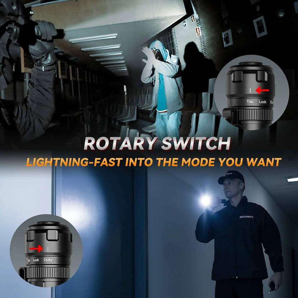 Sofirn SK1 SFT25R LED Tactical Flashlight 18650 Rechargeable 1300LM Powerful Torch With Rotary Switch Z260301