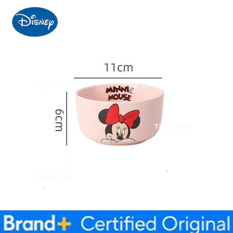 Disney Mickey Bowl Anime Children Ceramics Tableware Cute Child Breakfast Bowl Milk Bowl Household Ramen Bowls Soup Present Gift H260302
